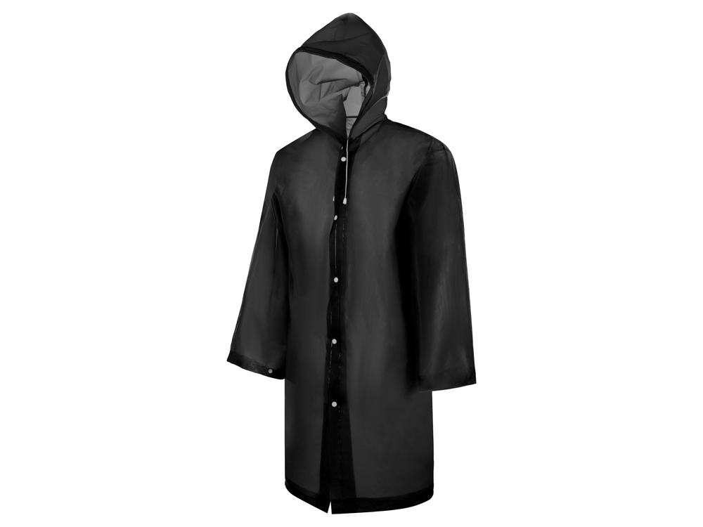 Дождевик Hawaii light c чехлом унисекс, черный-0