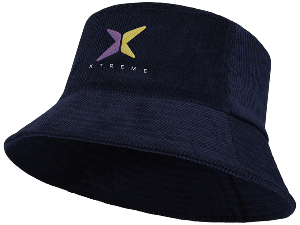 Панама Howson из переработанного вельвета - Темно - синий-3