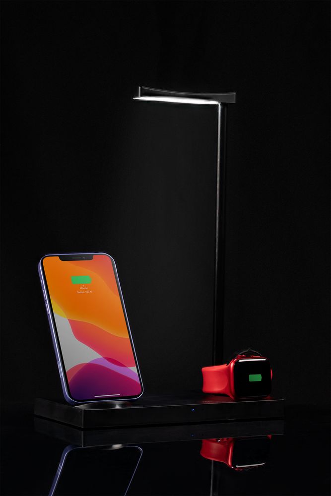 Зарядная станция с лампой Quick Trick, черная-4