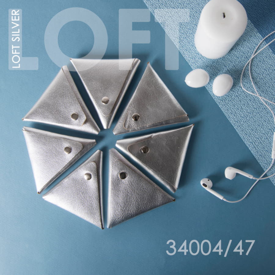 Чехол для наушников LOFT SILVER, серебристый-10