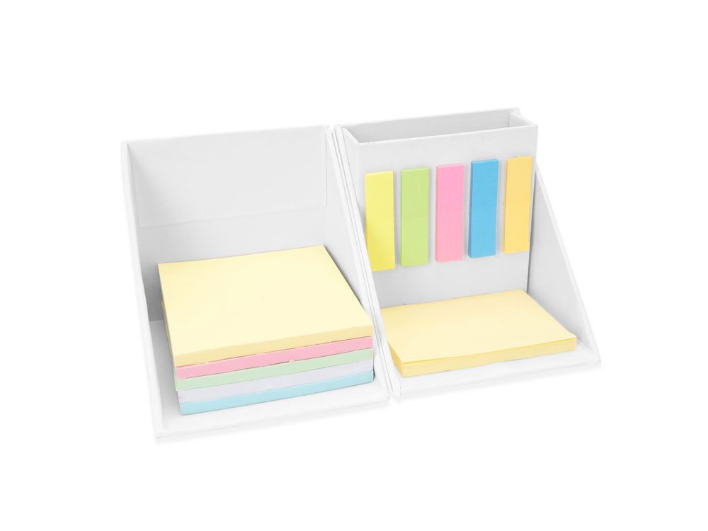 Картонный настольный набор DIMAS в форме куба, белый-0