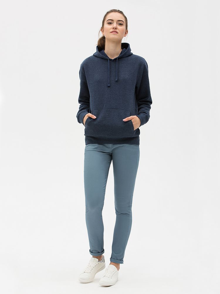 Толстовка унисекс Spencer, синий меланж-2