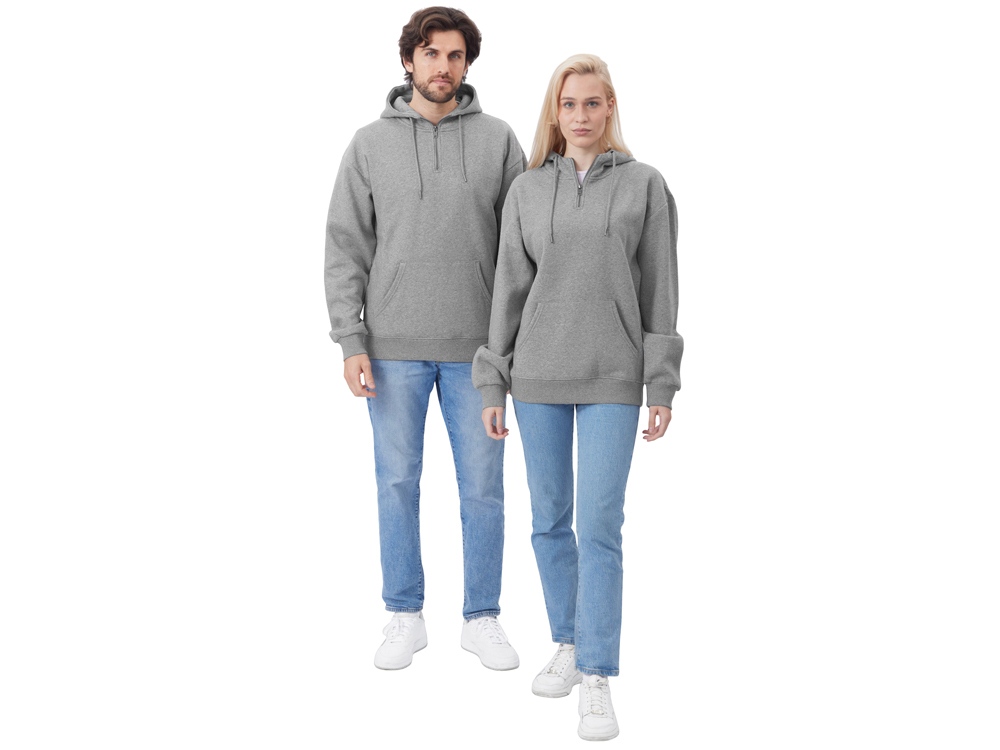 Худи Hamburg, серый меланж-7
