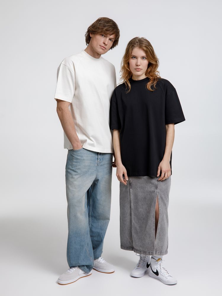 Футболка оверсайз унисекс Sideline, черная-7