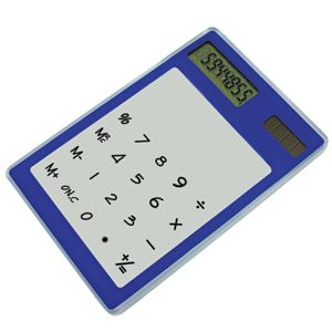 Калькулятор "Touch Panel", синий, белый-0