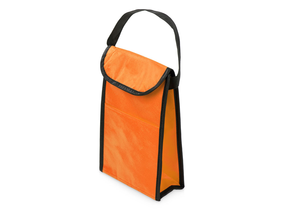 Сумка-холодильник Reviver на липучке из нетканого переработанного материала, оранжевый-0