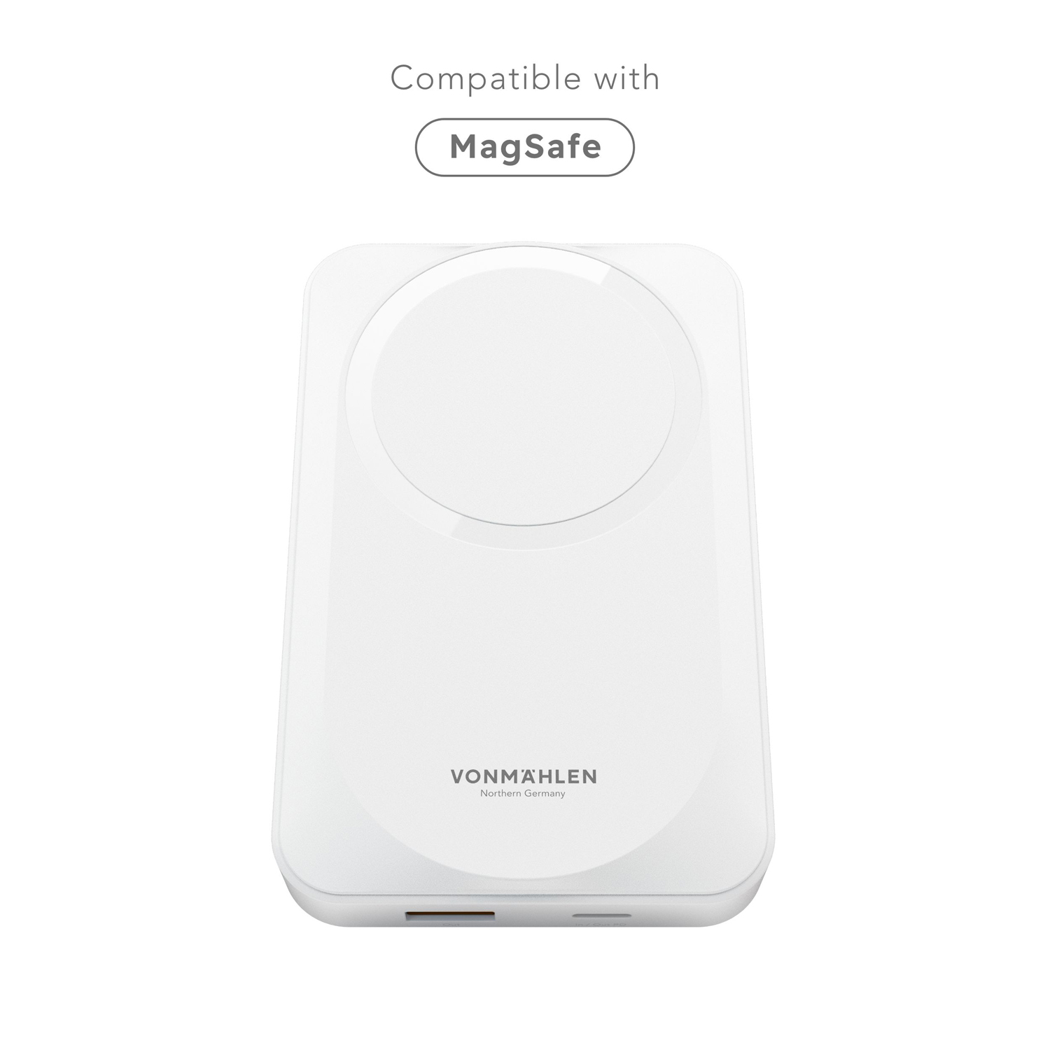 Магнитный внешний аккумулятор Allroundo Pro, 10 000 мАч, белый-3