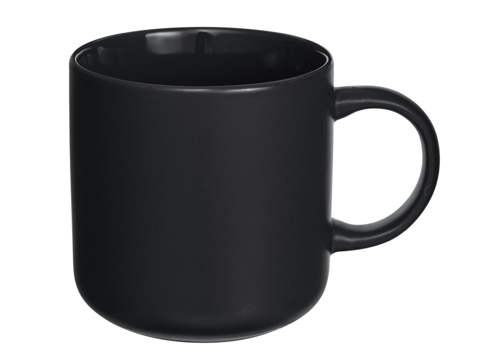 Кружка матовая Rita, 410мл, черный-1