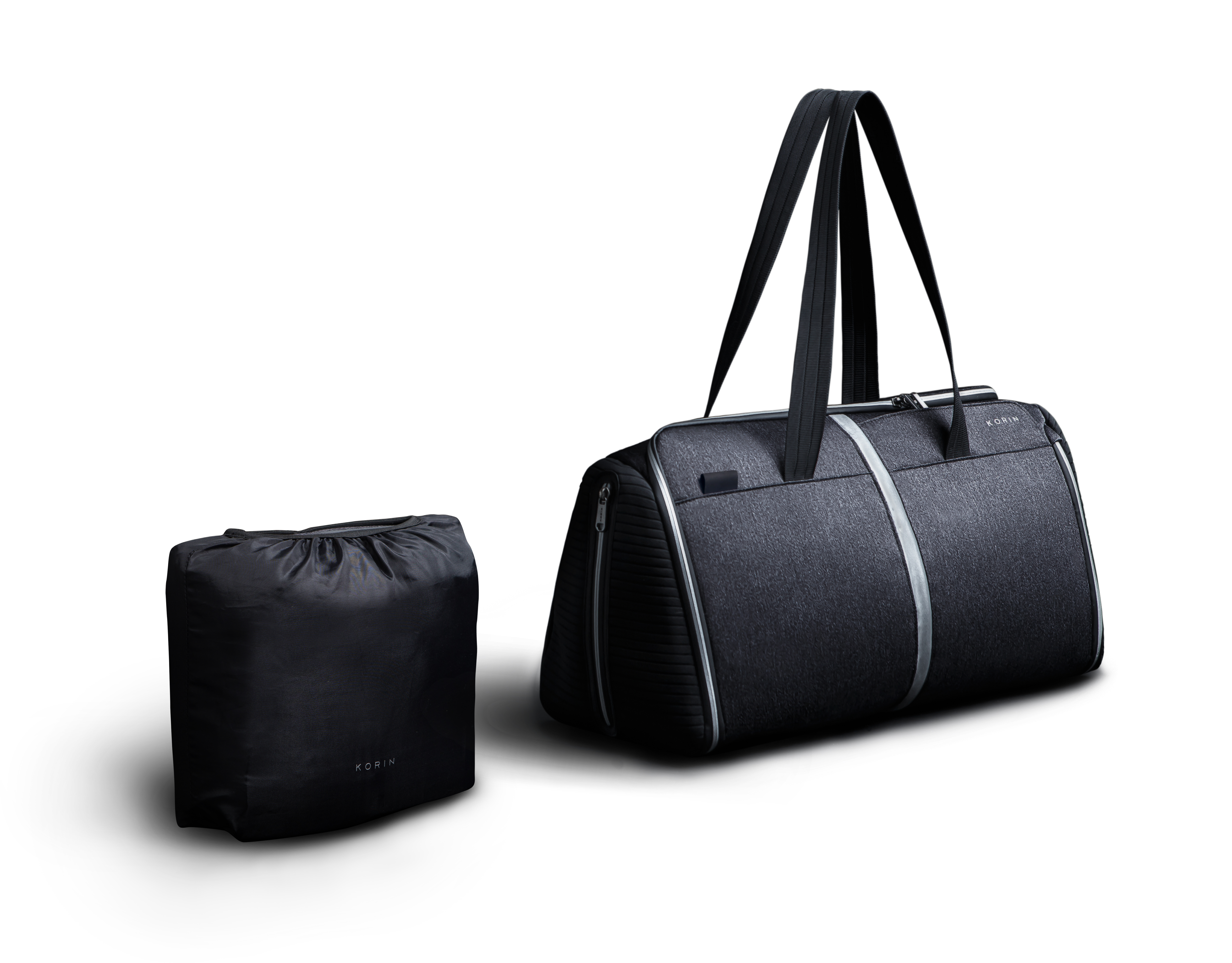 Спортивная сумка FlexPack Gym 49х26х23 см, темно-серая-10