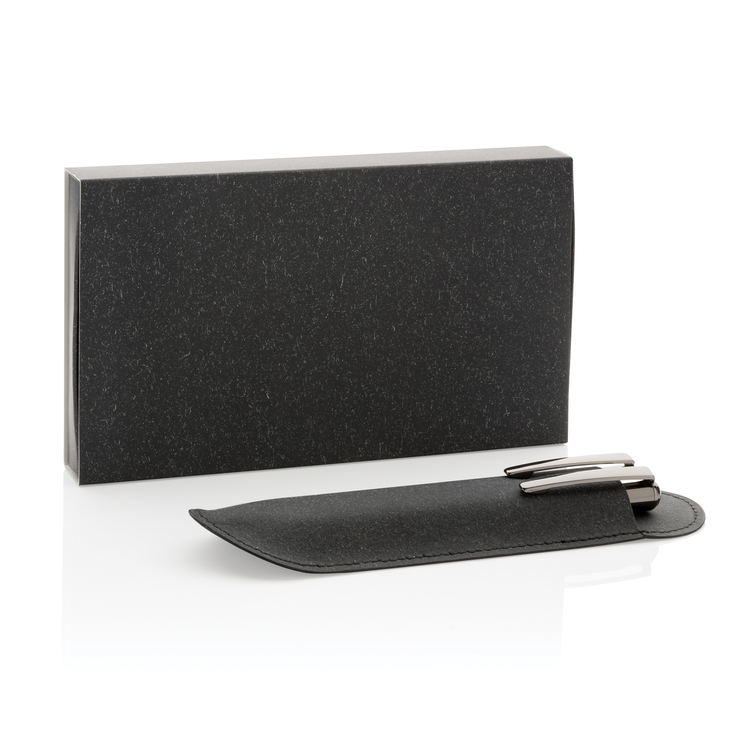 Набор ручек в чехле из переработанной кожи-1