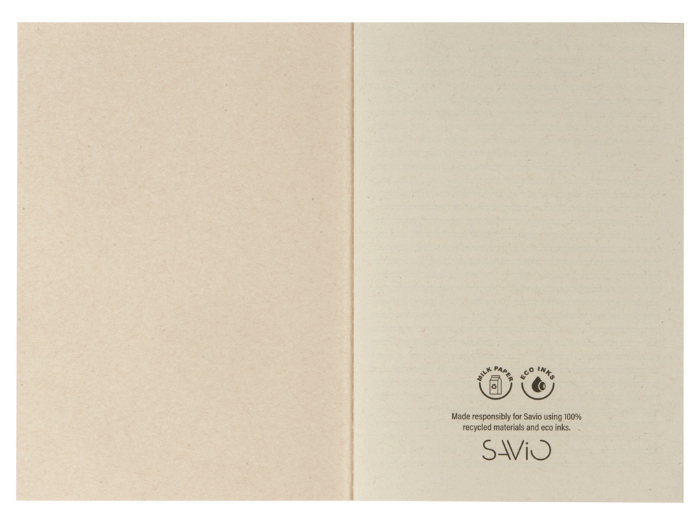 Блокнот из молочной бумаги A5 Milknote, молочно-белый-1