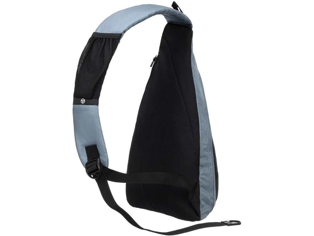 Рюкзак TORBER с одним плечевым ремнем, черный/серый, полиэстер/добби, 25x15x45 см, 7 л-3