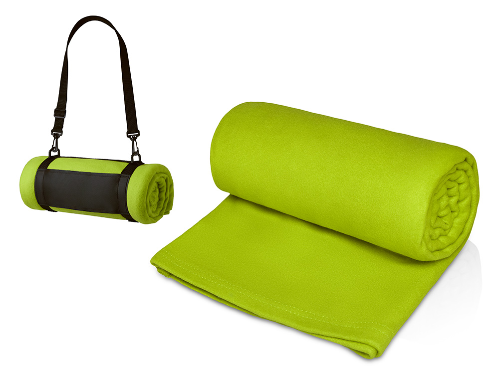 Плед Нежность с плечевым ремнем, зеленое яблоко-0