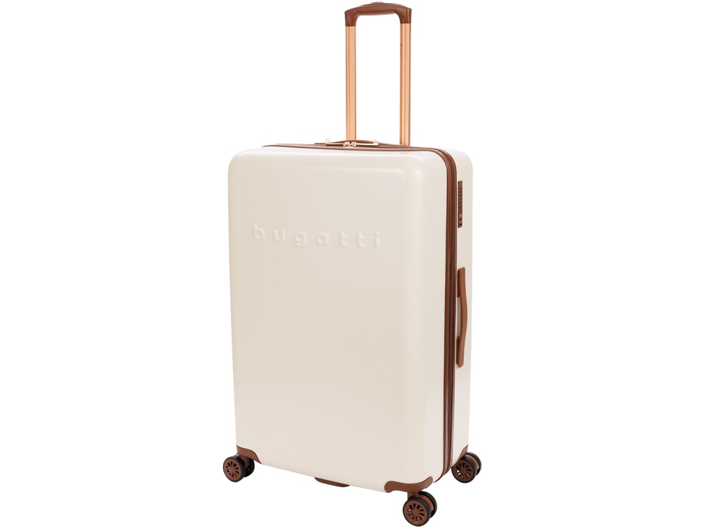 Чемодан BUGATTI Amelia, бежевый, поликарбонат / АБС-пластик, 50х29х76 см, 85 л-0
