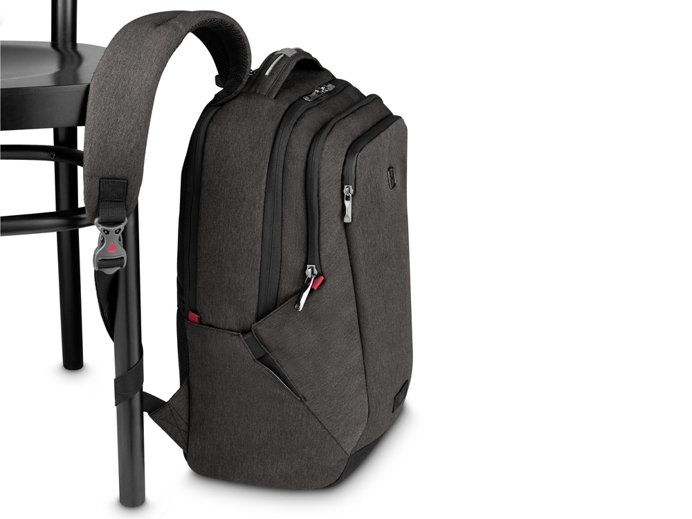Рюкзак WENGER MX Professional 16, серый, 100% полиэстер, 33х21х45 см, 21 л-4
