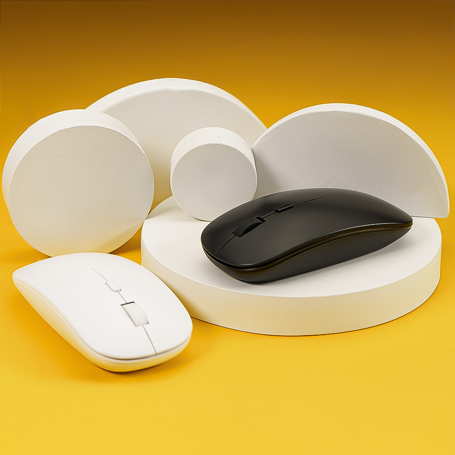 Мышь беспроводная OPTIC, черная, пластик, черный-4