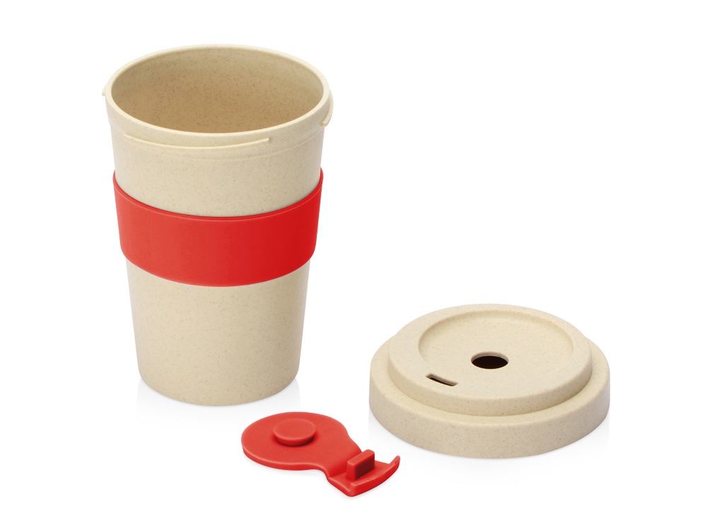 Стакан из пшеничного волокна Flava, красный-2