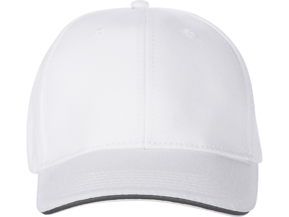Кепка со светоотражающим кантом, белый-4