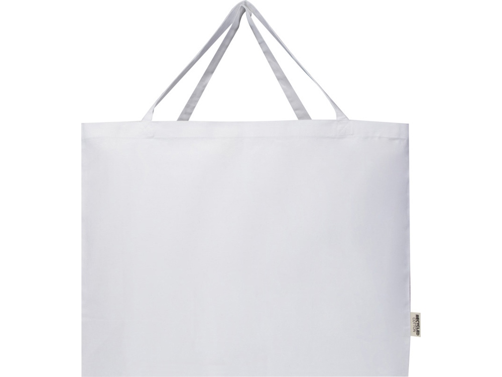 Odessa большая эко-сумка из переработанного хлопка, сертифицированного согласно GRS, плотностью 220 г/м² - Белый-1