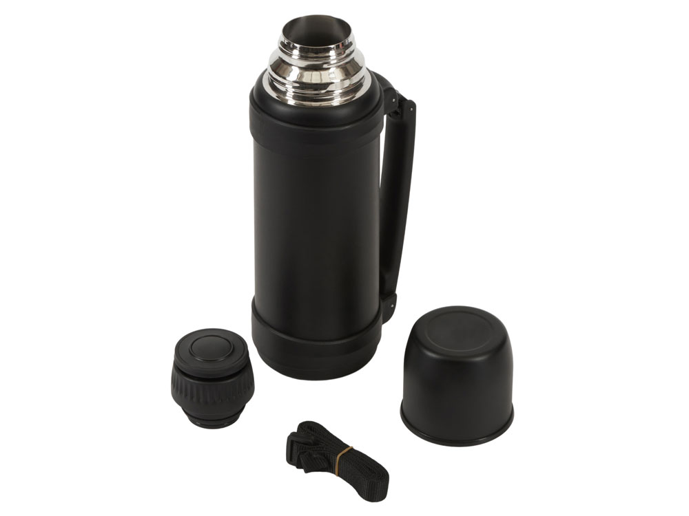 Вакуумный термос Hotwell с медной изоляцией и порошковой краской, 1.4л, черный-5