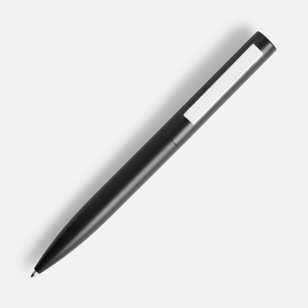 Ручка шариковая Inkolor, черная с белым-1