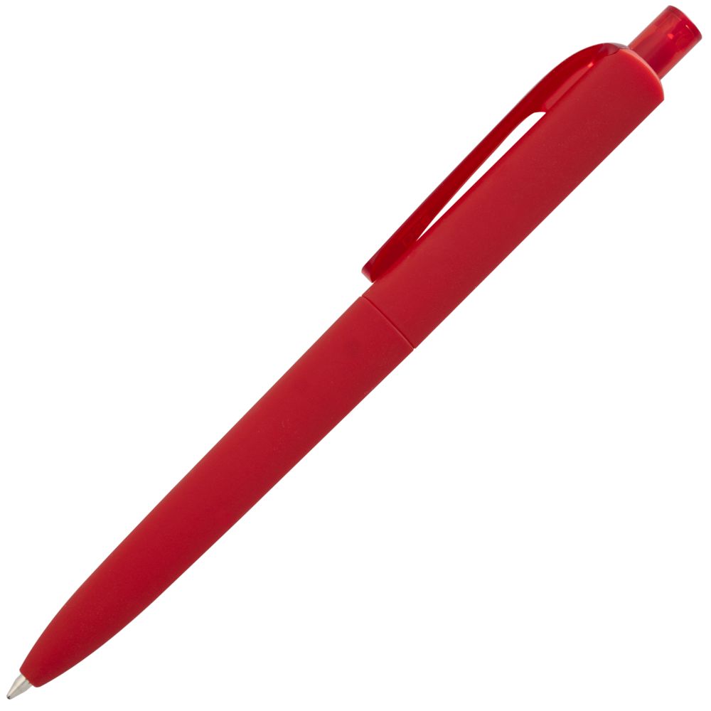 Ручка шариковая Prodir DS8 PRR-T Soft Touch, красная-1
