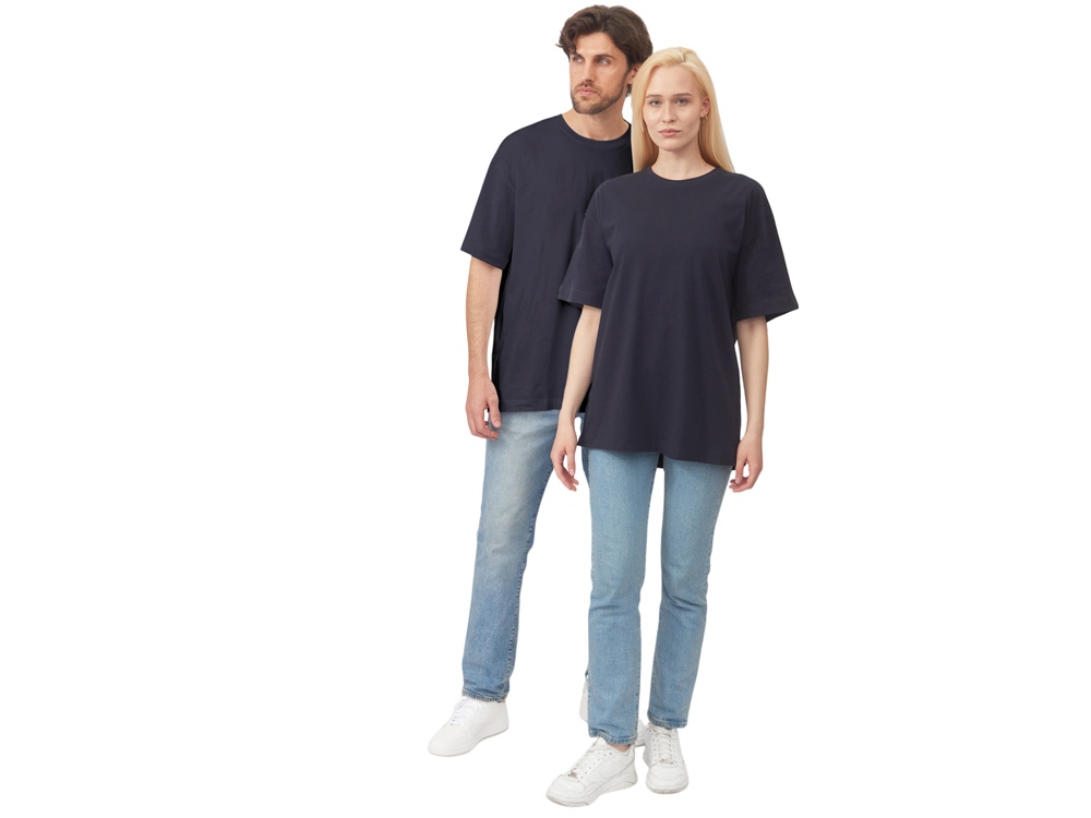 Футболка оверсайз Vienna унисекс , темно-синий-8