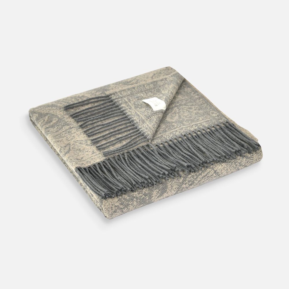 Плед Magnolia, коричневый-1