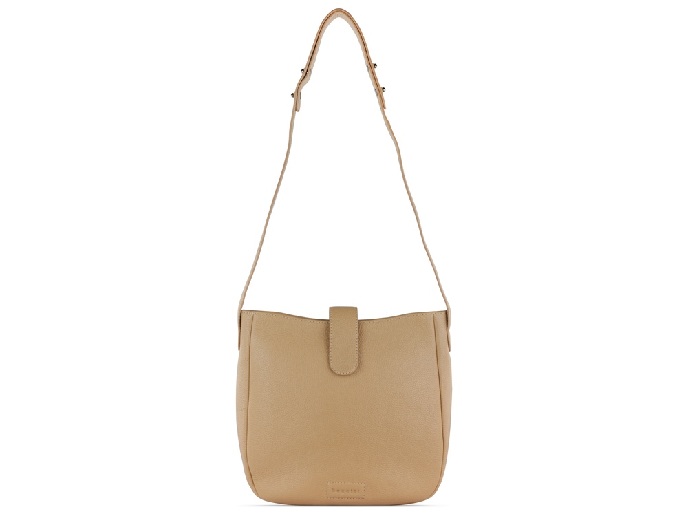 Сумка женская BUGATTI Elsa, песочного цвета, воловья кожа/полиэстер, 29х8х27 см-2