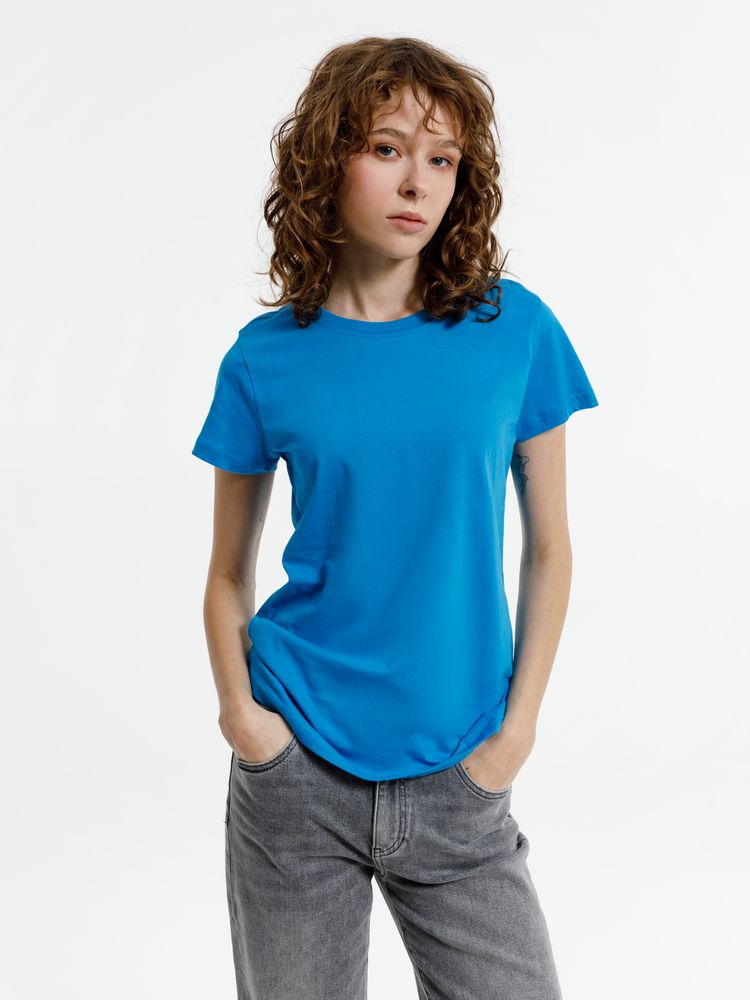 Футболка женская T-bolka Lady, бирюзовая-3