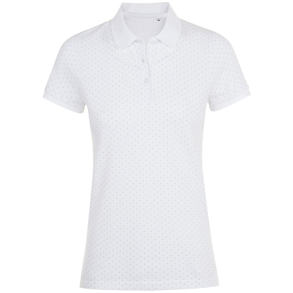 Рубашка поло женская Brandy Women, белая с темно-синим-1