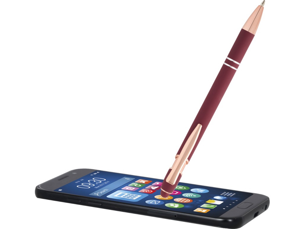 Nanna шариковая ручка с отделкой из розового золота - Бургунди (черные чернила)-4