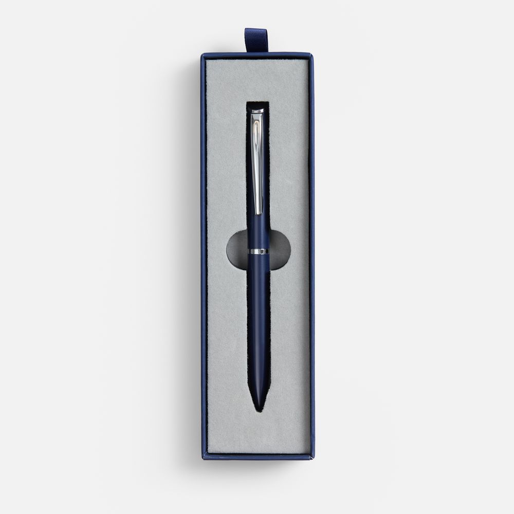 Ручка шариковая Ringa в футляре, синяя-1