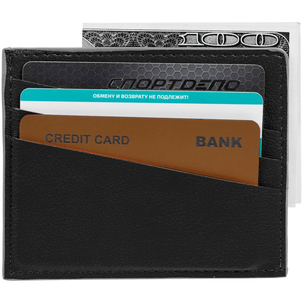 Чехол для карточек Petrus, черный-5