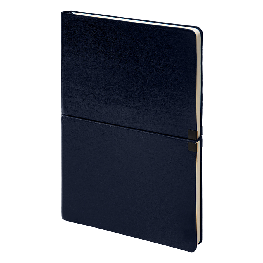 Ежедневник недатированный Save , A5, темно-синий,  рециклированная кожа, кремовый блок, подарочная к, темно-синий-0
