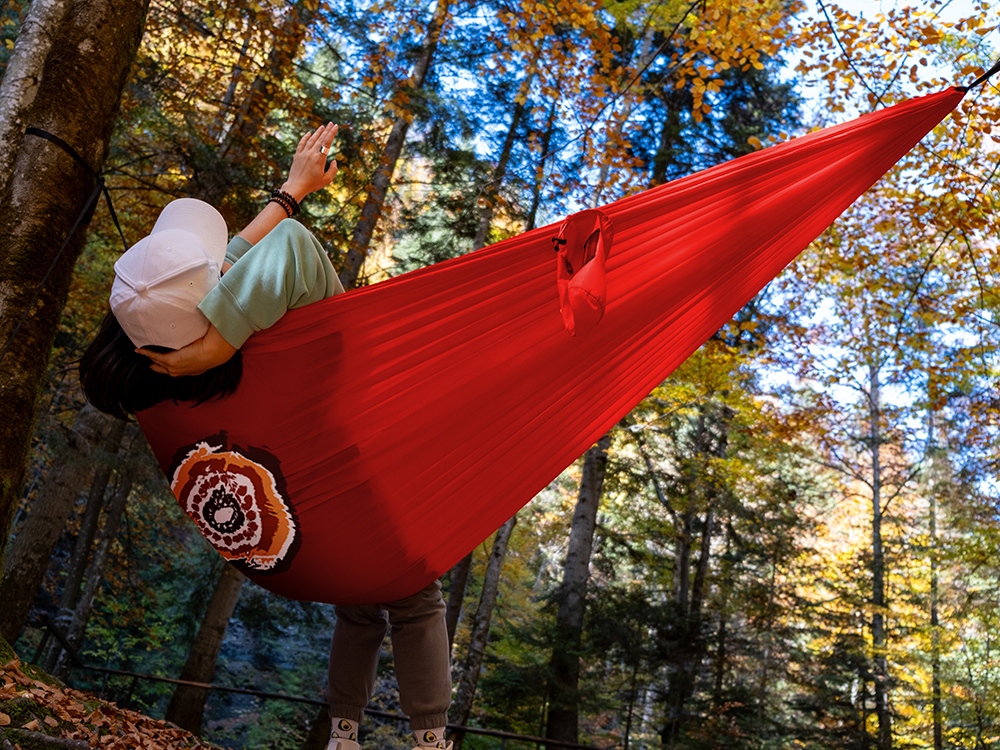 Гамак Lazy, красный-1