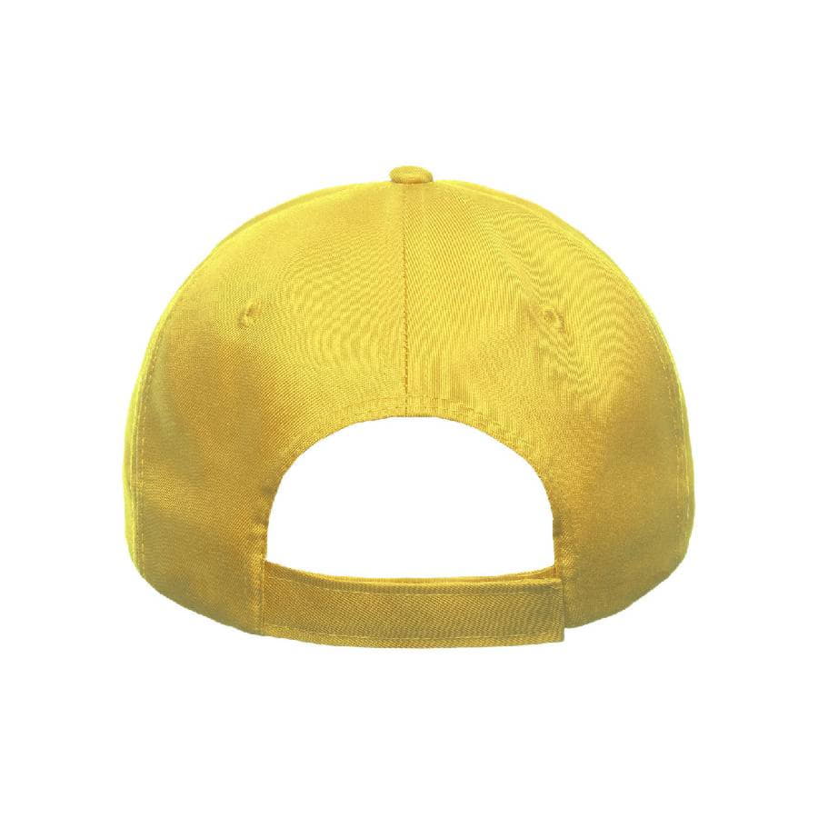 Бейсболка RECY FIVE, 5 клиньев, застежка-липучка, желтый-3