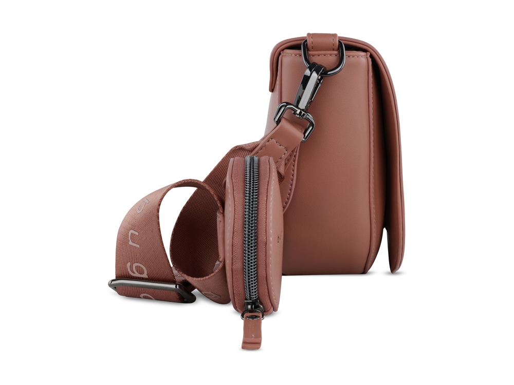 Сумка наплечная женская BUGATTI Almata, с кошельком, абрикосовая, полиуретан, 27х6х18,5 см-2