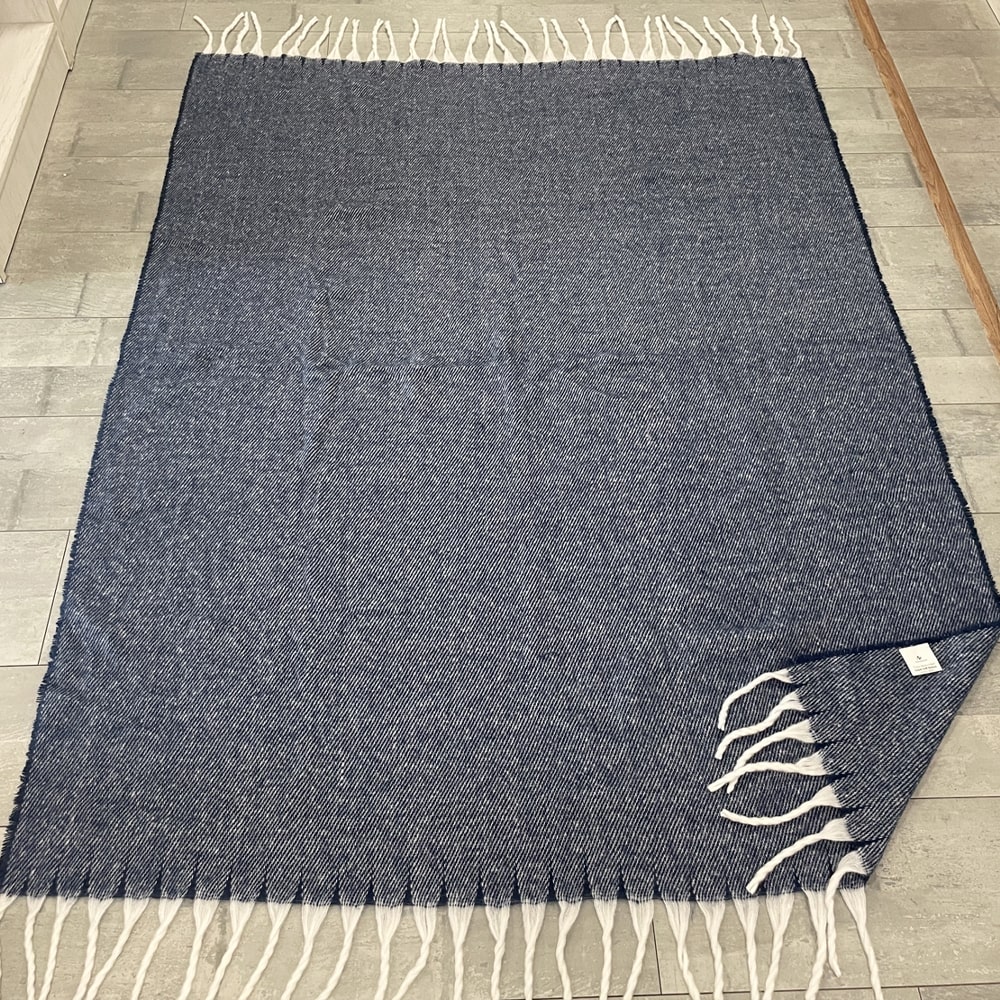 Плед акриловый SUPER SOFT NATURE, Темно-синий-5