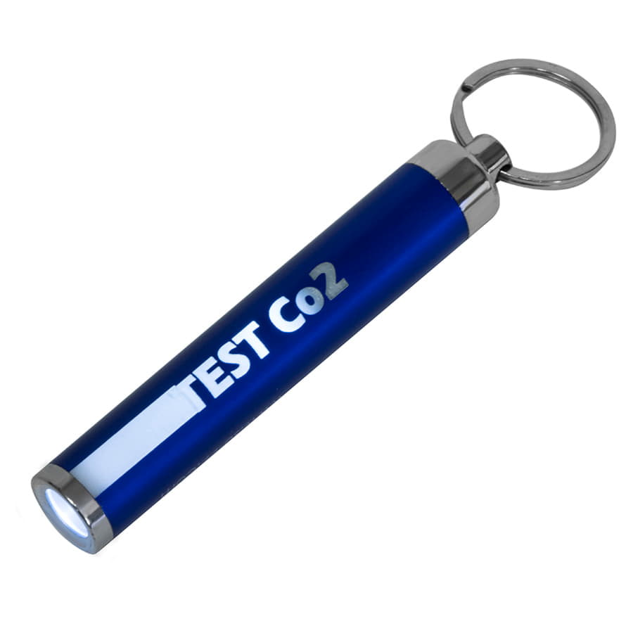 Брелок BIMOX с фонариком, синий, пластик 8,5*d-1,4см, синий-1