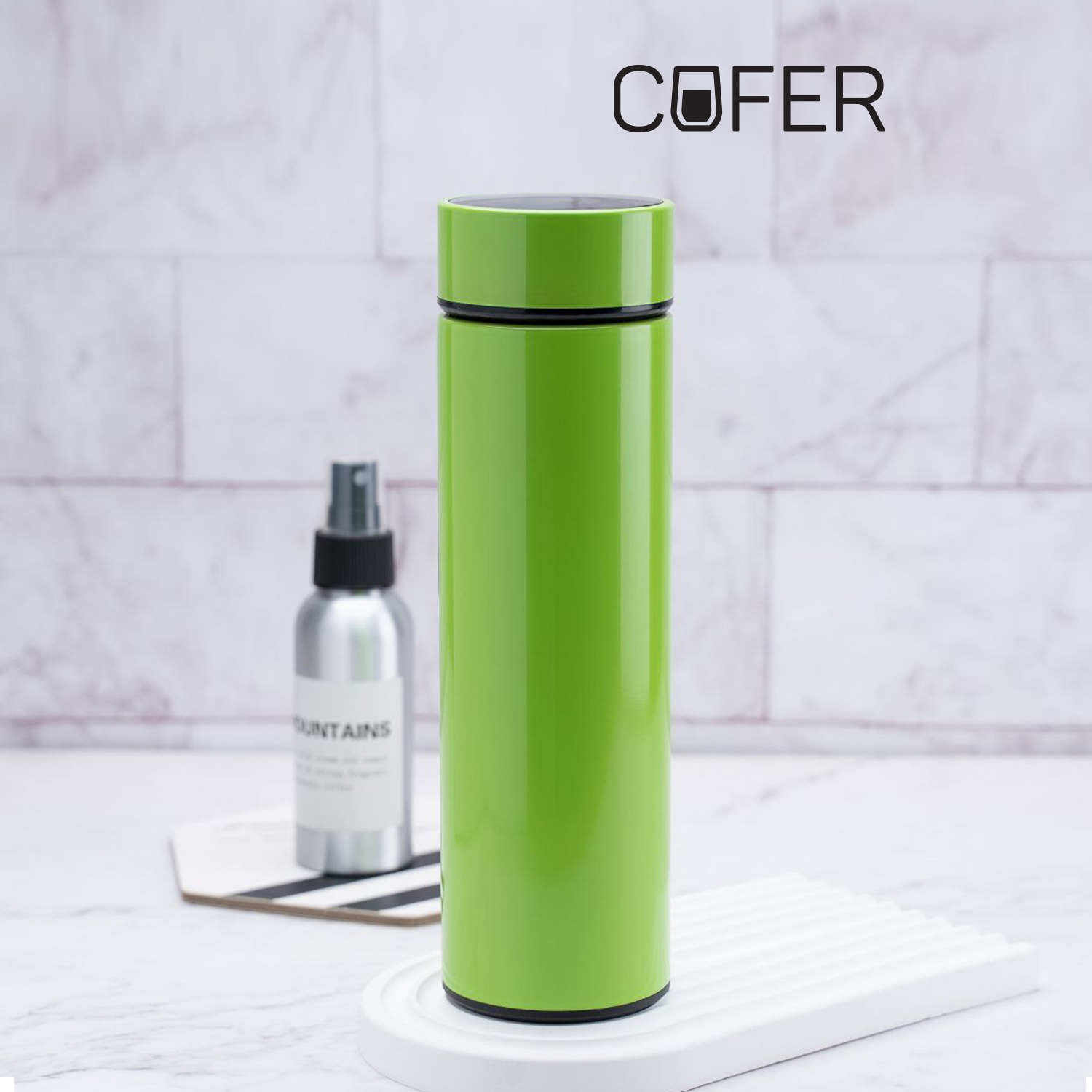 Термос Reactor с датчиком температуры (салатовый)-0