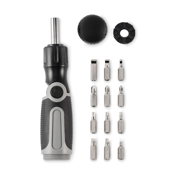 Отвертка с насадками, серый-2