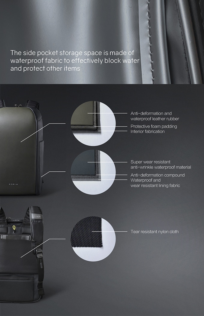 Рюкзак FlipPack 47х30х17 см, черный-18