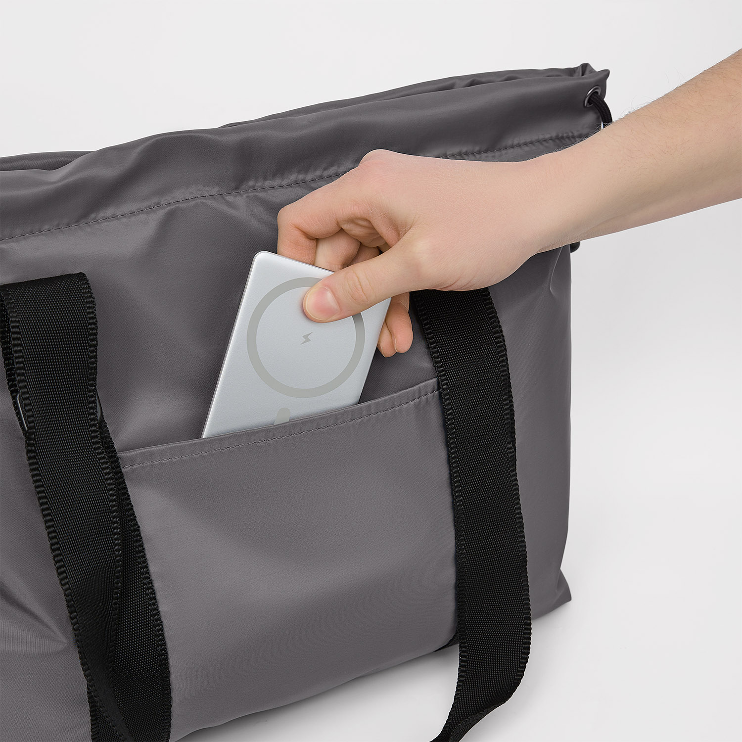 Сумка для покупок Раш (Rush), серая-5