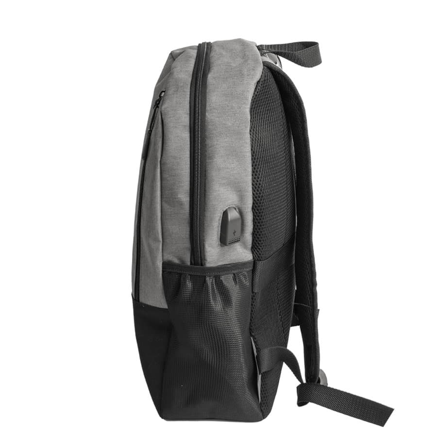 Рюкзак водостойкий "PULL", серый/чёрный, 45 x 28 x 11 см, 100% полиэстер 300D+600D, серый, черный-1
