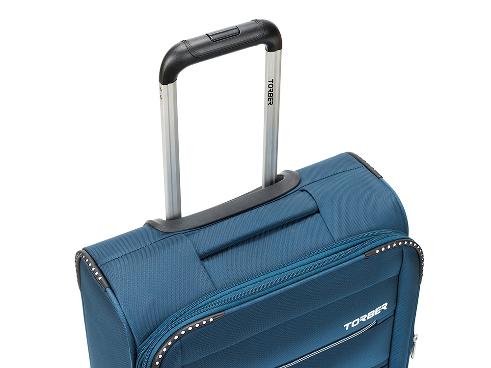 Чемодан TORBER ВИВИ, синий, полиэстер, 39 х 20 х 54 см, 36 л-7