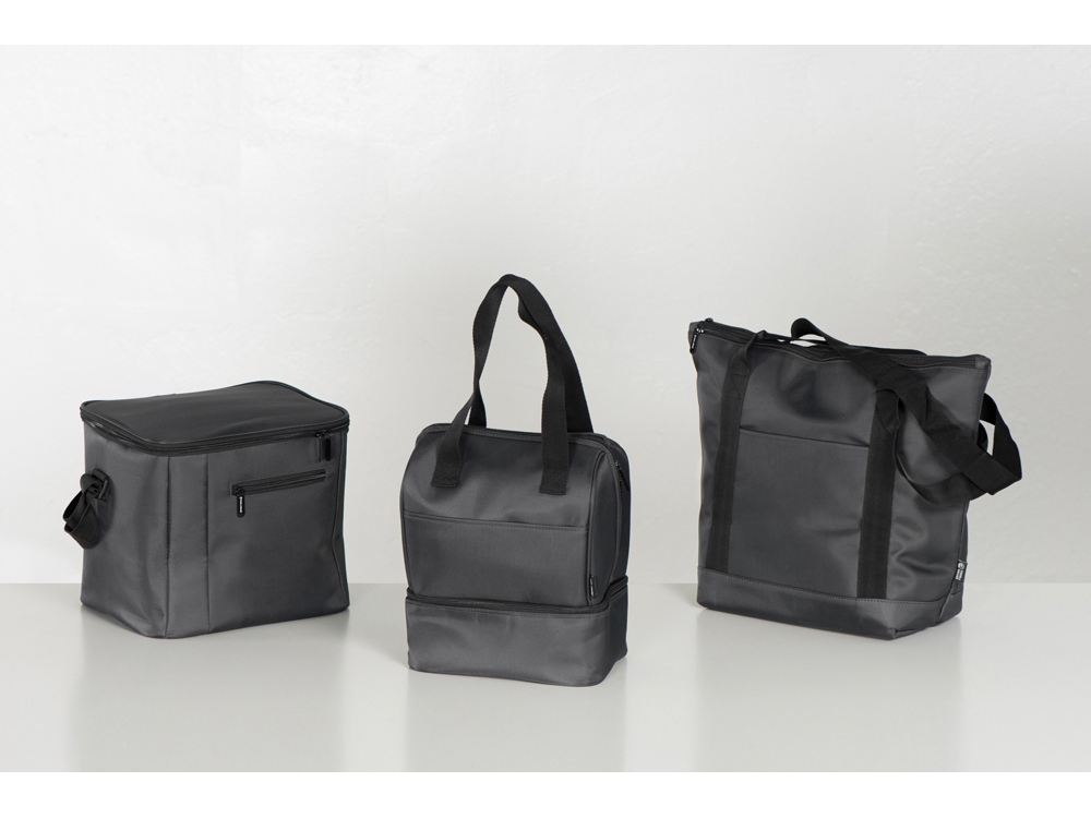 Сумка-холодильник Cool с 2-мя изолированными отделениями, темно-серый-8