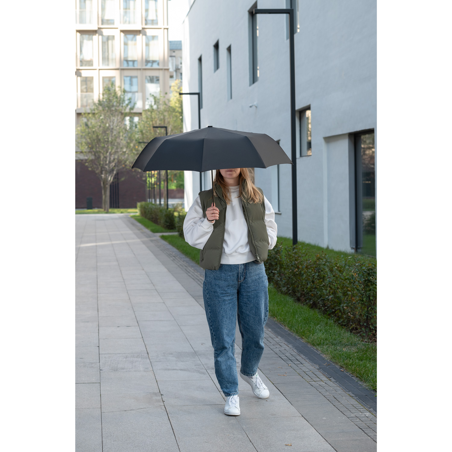 Зонт складной Атланта (Atlanta), черный-7