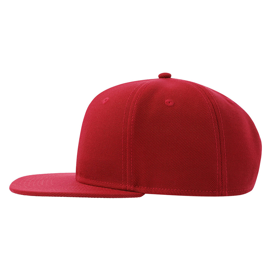 Бейсболка SNAP BACK-S, 6 клиньев, пластиковая застежка, красный-7