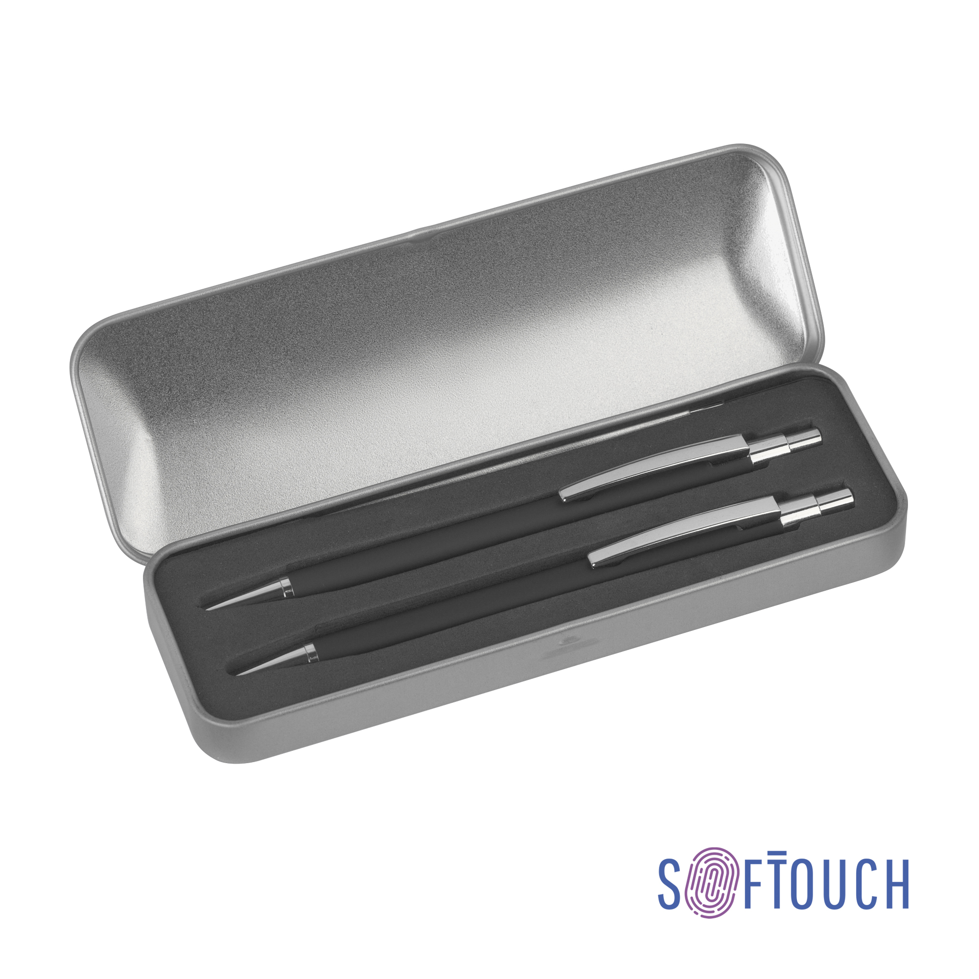 Набор "Ray" (ручка+карандаш), покрытие soft touch-0